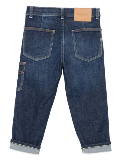 Dondup Cuffed Jeans In Blue