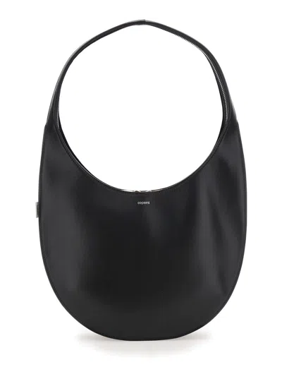 Coperni Medium Soft Swipe Leather Shoulder Bag In Black
