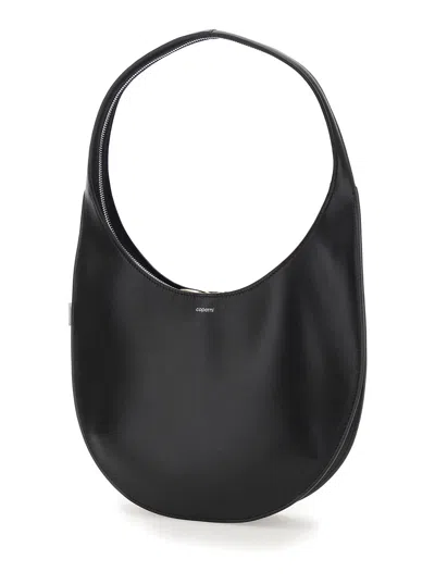 Coperni Medium Soft Swipe Leather Shoulder Bag In Black