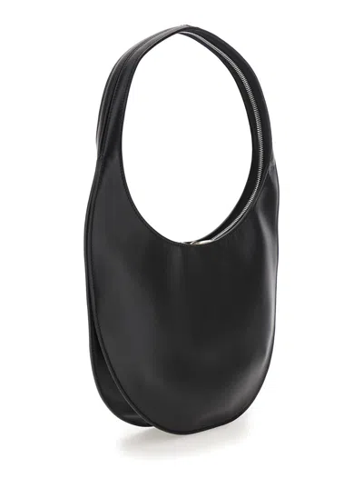 Coperni Medium Soft Swipe Leather Shoulder Bag In Black