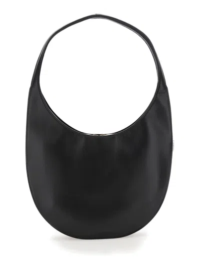 Coperni Medium Soft Swipe Leather Shoulder Bag In Black