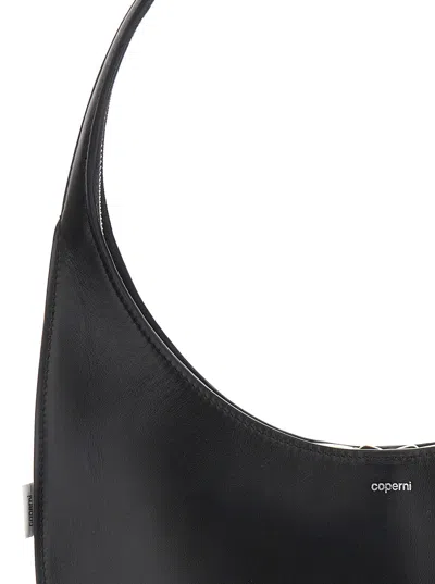Coperni Medium Soft Swipe Leather Shoulder Bag In Black