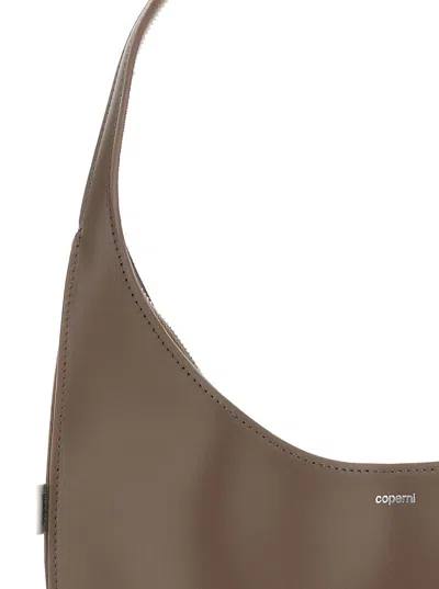 Coperni Medium Curved Shoulder Bag With Top Handle In Brown