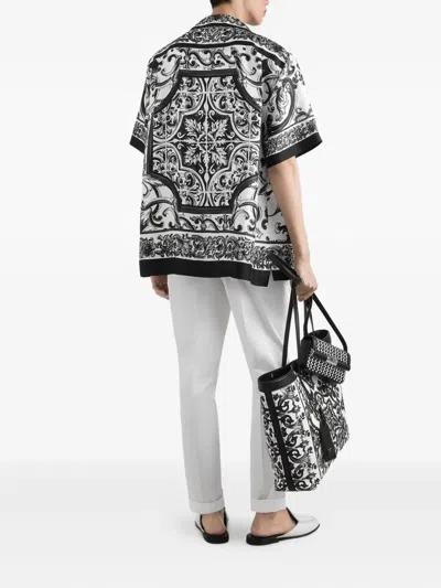 Dolce & Gabbana Cotton Gabardine Trousers In Pink