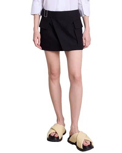 A.l.c A. L.c. Cowan Wool-blend Mini Skirt In Black