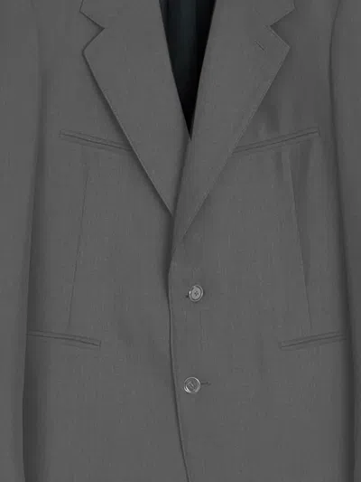 Lemaire Tailored Buttoned Jacket In Gray