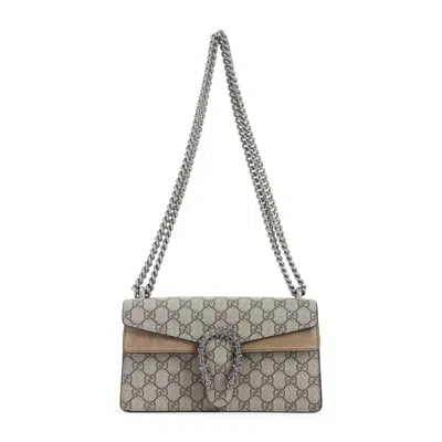 Gucci Beige Dionysus Medium Shoulder Bag In Multi