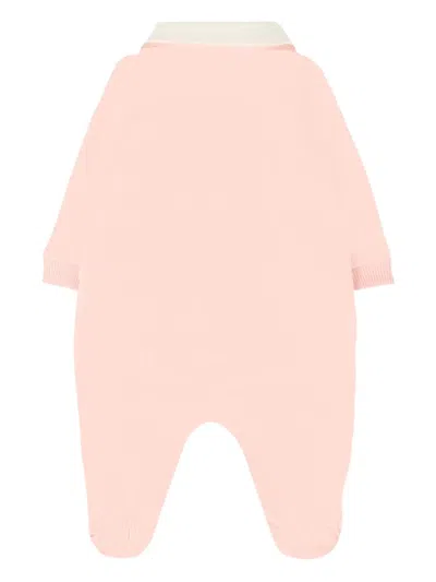 Moschino Logo-print Button Fastening Pajamas In Pink