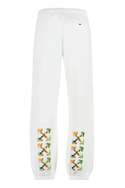 Off-white Brush Arrow Sweatpants In White