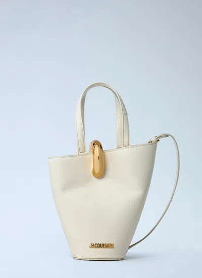 Jacquemus Womens Light Ivory Le Petit Bambola Small Leather Top-handle Bag In Multicolor