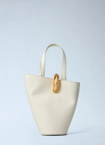 Jacquemus Womens Light Ivory Le Petit Bambola Small Leather Top-handle Bag In Multicolor