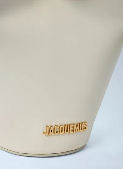 Jacquemus Womens Light Ivory Le Petit Bambola Small Leather Top-handle Bag In Multicolor