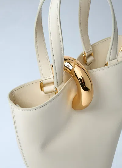 Jacquemus Womens Light Ivory Le Petit Bambola Small Leather Top-handle Bag In Multicolor