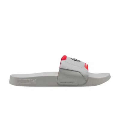 Pre-owned Puma Formula 1 X Leadcat 2.0 Slide 'grey Echo Pop Red' | Men's Size 5 In Gray