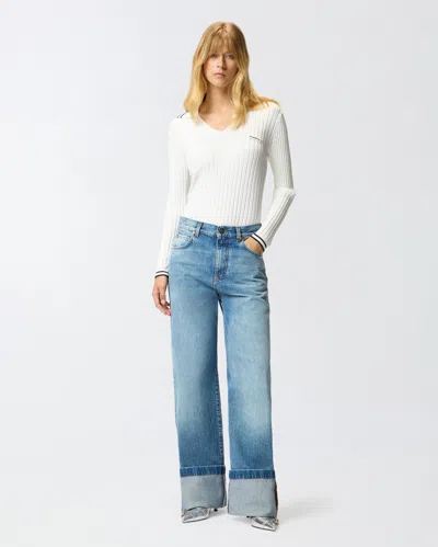 Pinko Wanda Wide Leg In Blue