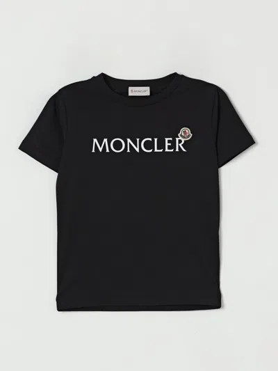 Moncler T-shirt  Kids Color Black In Black