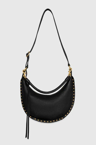 Rebecca Minkoff Darren Small Crescent Crossbody Bag In Black