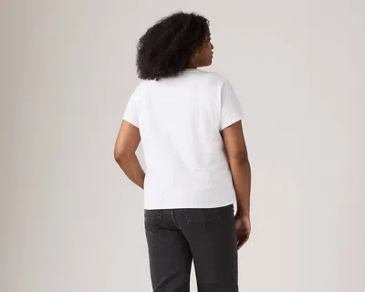 Levi's Perfect Logo Tee (plus Size) In White
