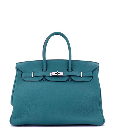 Pre-owned Pre-owned Hermes  Hermes Birkin 35 Handbag Red Togo With Palladium Hardware