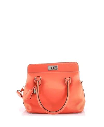 Pre-owned Pre-owned Hermes  Hermes 26 Toolbox Bag Swift In Orange