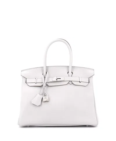 Pre-owned Pre-owned Hermes  Hermes Birkin 30 Handbag Grey Togo With Palladium Hardware In Gray
