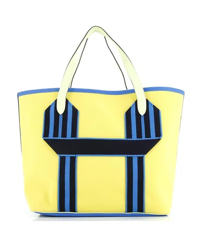 Pre-owned Pre-owned Hermes  Hermes Pursangle Tote Canvas With Leather