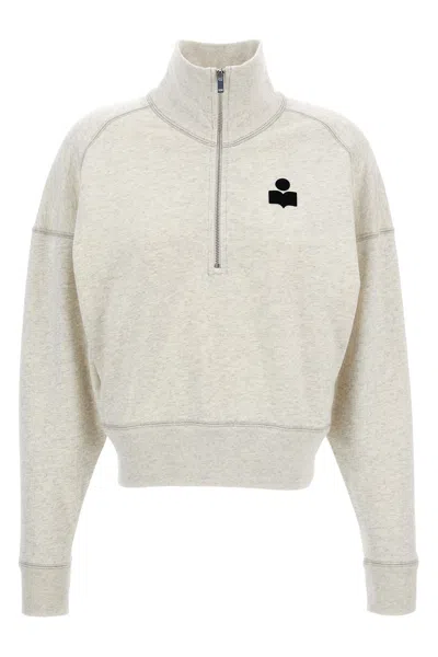 Isabel Marant Étoile Isabel Marant Etoile Melange Sand Cotton Blend Ross Sweatshirt In Gray