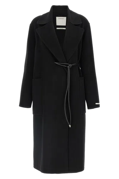 Sportmax Black Abbot Coat In Black