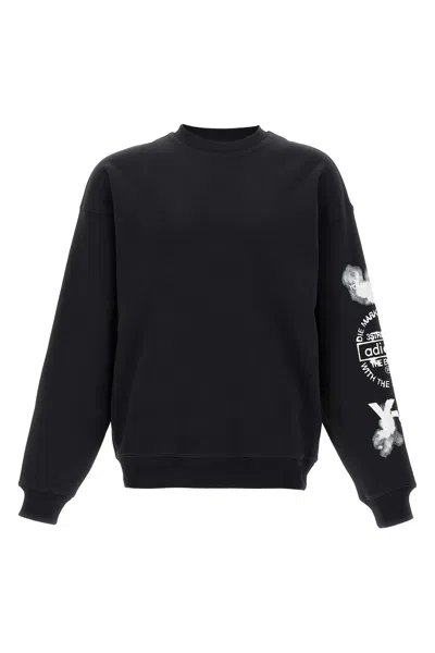 Y-3 Men's Graphic Crew Sweat In Black
