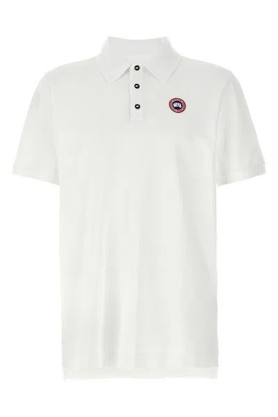 Canada Goose Polo With Logo In White