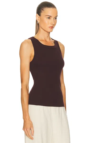 Citizen Of Humanity Isabel Rib Tank In Chocolate In Brown