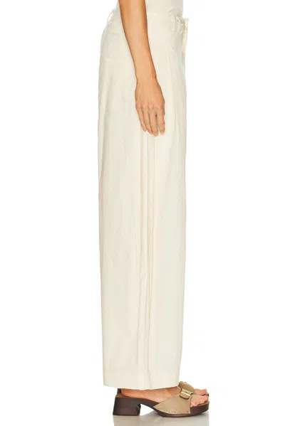 Deiji Studios Tab Pant In White
