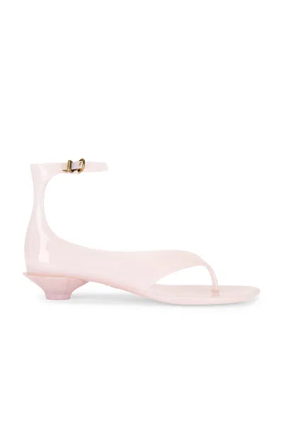 Chloé Chloe Women Pastel Pink Tpu Chloe Jelly Thong Sandals