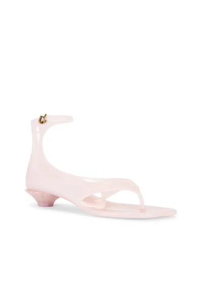 Chloé Chloe Women Pastel Pink Tpu Chloe Jelly Thong Sandals