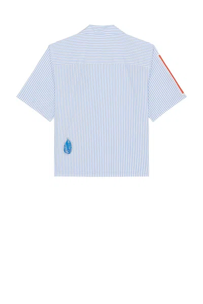 Marni Camicia In Popeline Ricamato  Uomo In Blue