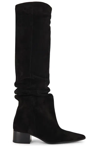Khaite Suede Andee Over-the-knee Boots 40 In Black