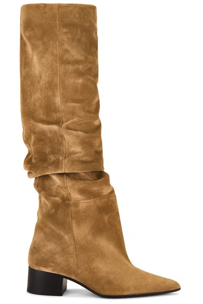 Khaite Andee Over The Knee Slouchy Boot In Brown