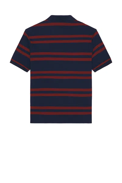 Valentino Striped Polo Shirt Regular Collar In Multi