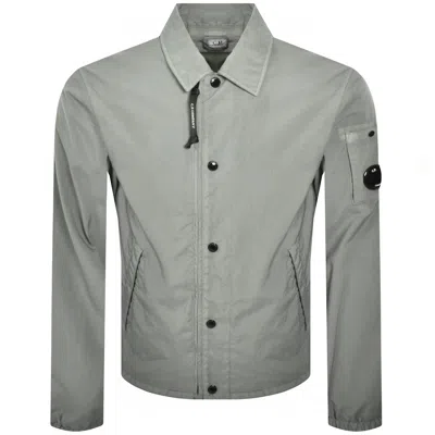 C.p. Company Cp Company Taylon P Zipped Overshirt Grey In Gray