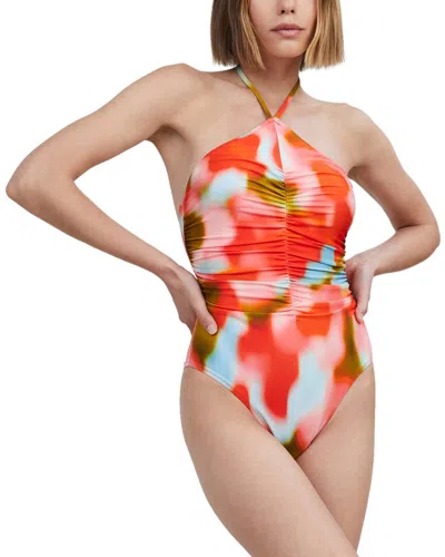Solid & Striped Mina One Piece Swimsuit In Blur Print In Multi