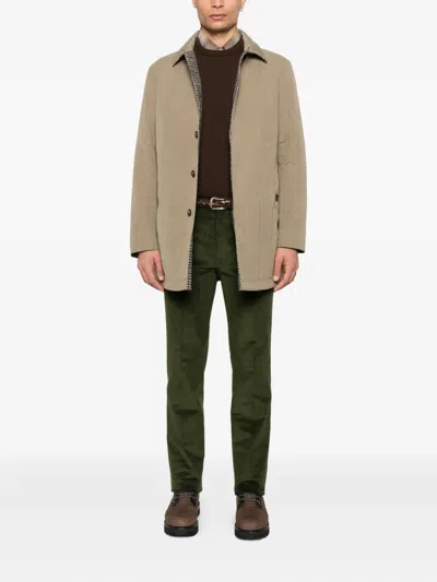 L'impermeabile Point-collar Single-breasted Jacket In Neutral