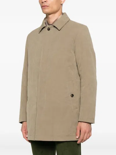 L'impermeabile Point-collar Single-breasted Jacket In Neutral