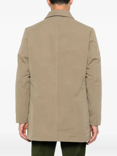 L'impermeabile Point-collar Single-breasted Jacket In Neutral