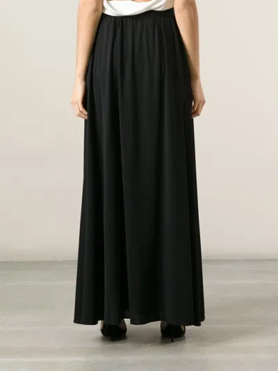 Lanvin Pleated Maxi Skirt In Black