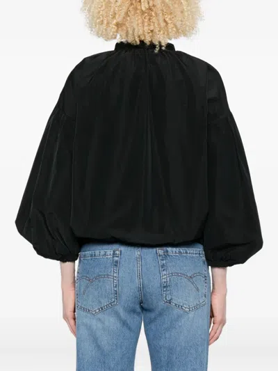 灯笼袖搭扣夹克