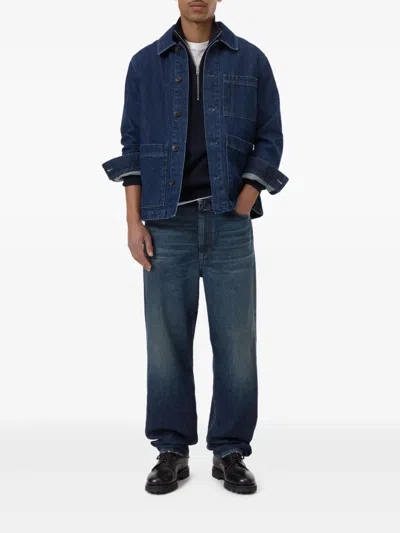 Closed Atelier Jacket Mid Blue In Blue