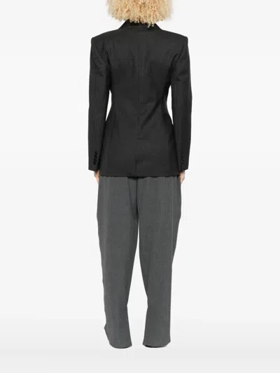 Givenchy Double-breasted Button Jacket In Black