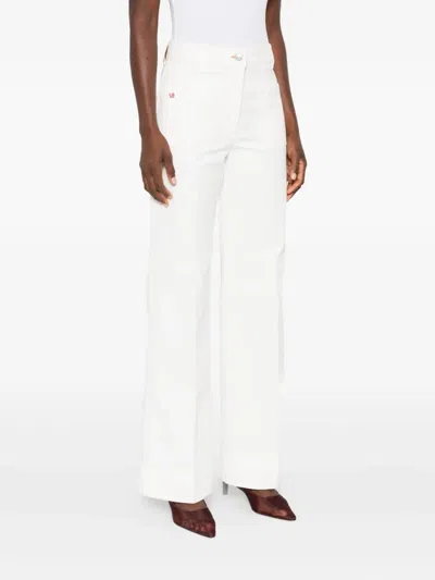 Victoria Beckham Straight-leg Jeans In Organic Cotton In White