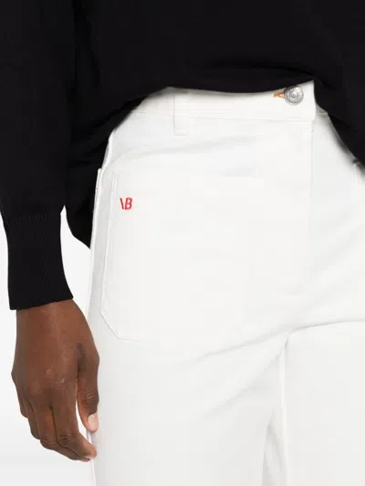 Victoria Beckham Straight-leg Jeans In Organic Cotton In White