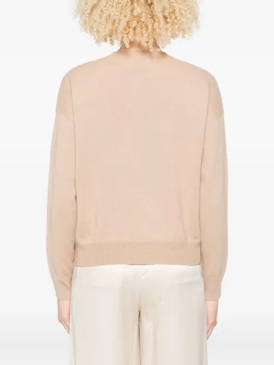 Peserico Diamond-pattern Sweater In Neutral